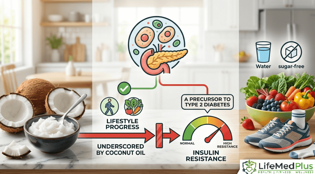 The Truth About Coconut Oil: Impact on Heart Health and Insulin Resistance 1 Coconut oil-impact isn't limited to our arteries, it also affects our metabolic health by increasing insulin resistance